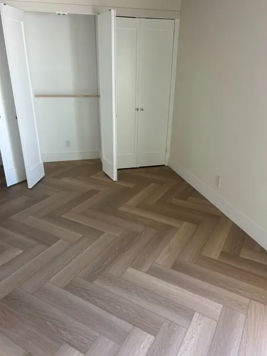 Herringbone in a closet bay